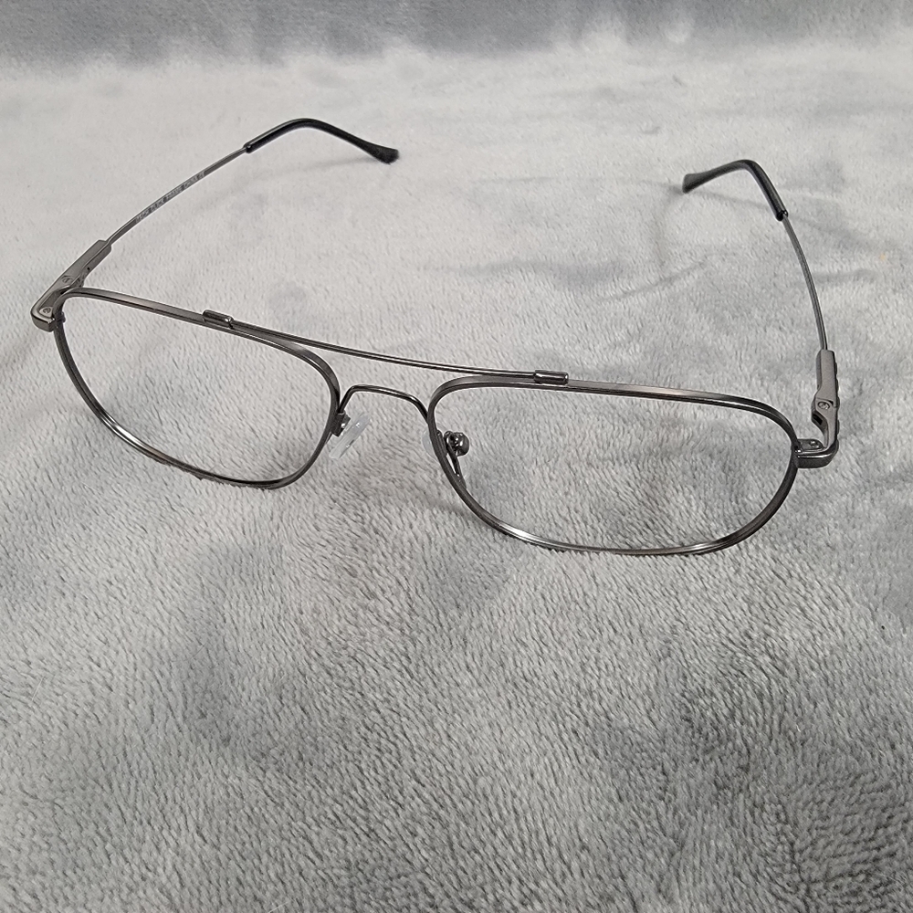 ITECH Matte Gunmetal CLICK Memory Metal & Titanium Eyeglass FRAMES, 57/17/145